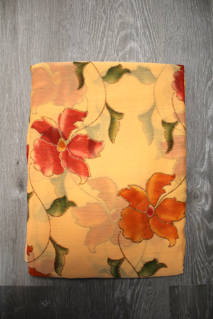 Floral Saree only.